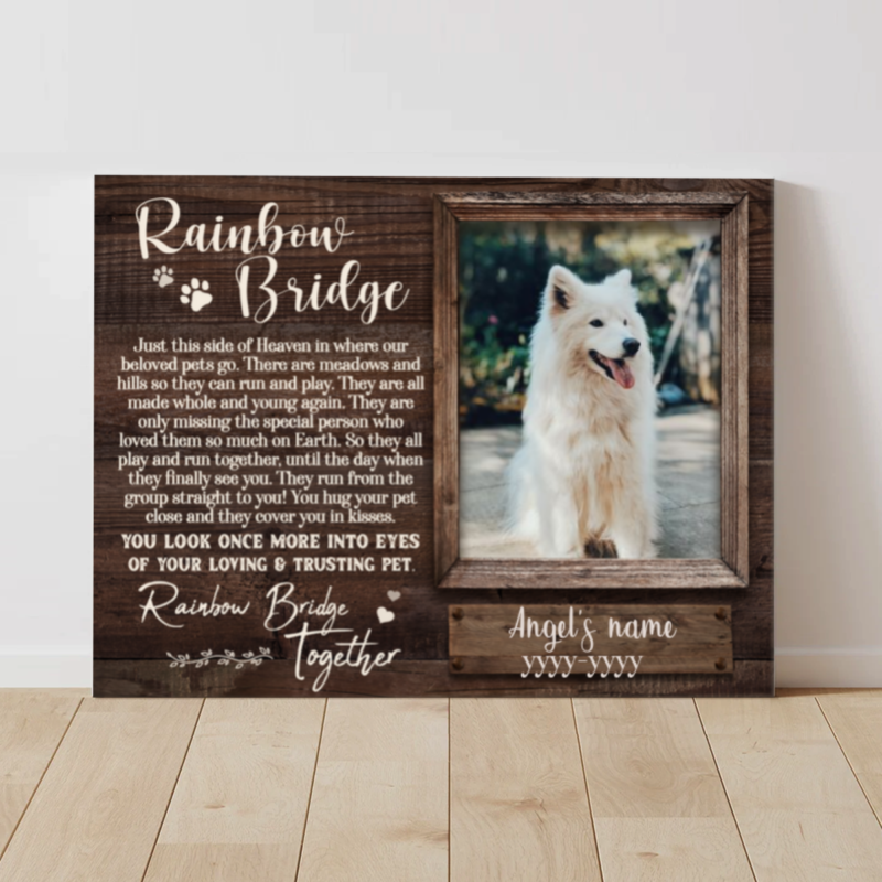 Rainbow Bridge Poem Frame