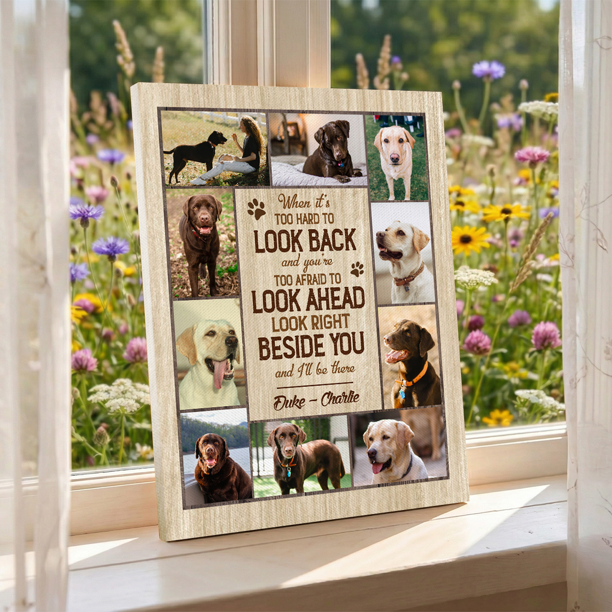 Custom Pet Photo Collage Canvas Print - Personalized Gifts For Dog Owners, Pet Gifts for Pet Lovers, Dog Lover Gifts For Her 2 Custom Pet Photo Collage Canvas Print - Personalized Gifts For Dog Owners, Pet Gifts for Pet Lovers, Dog Lover Gifts For Her