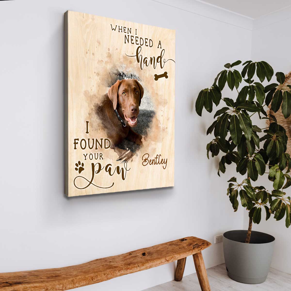 Personalized 'My Best Friend' Dog Breed Art Print – Custom Name & Breed, Great Dane Light Version - View #6