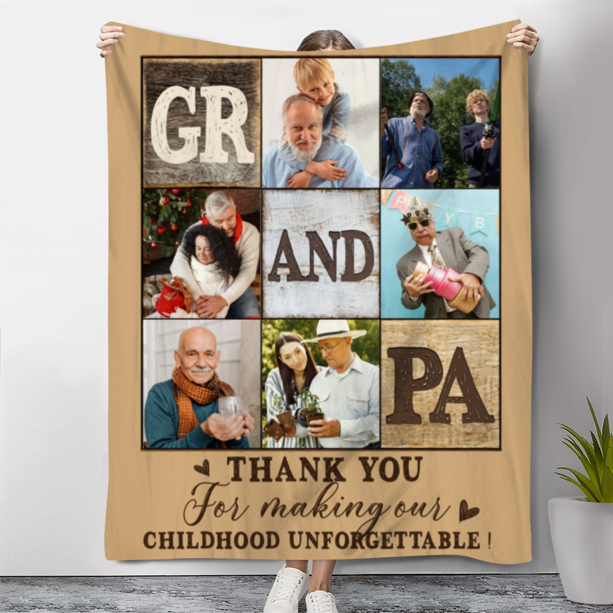 Fathers Day Presents For Grandpa, Personalized Grandpa Photo Collage