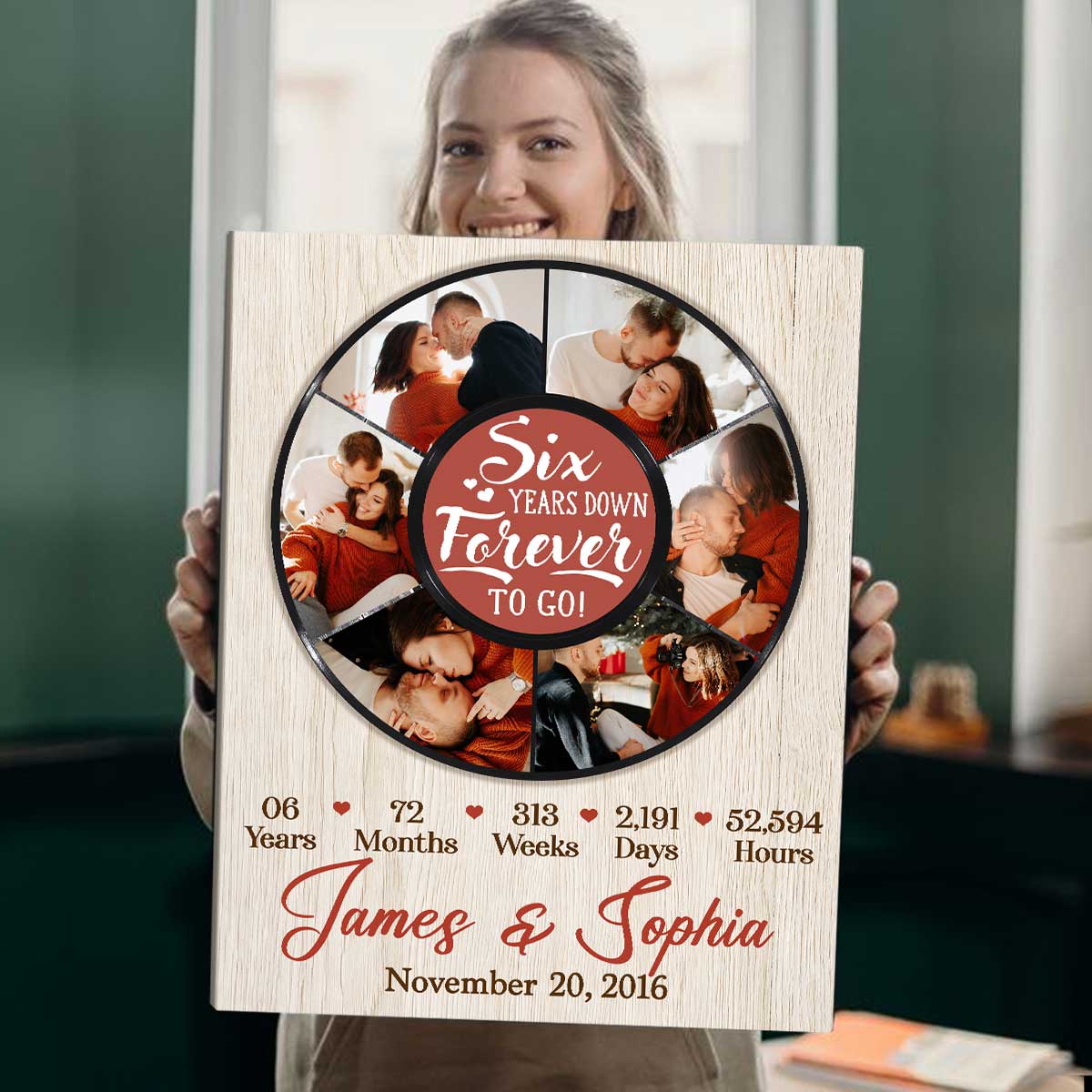 Photo Collage Gifts For Month Anniversary For Him For Husband 6th