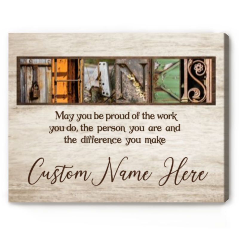 Personalized Thank You Gift, Thank You Appreciation Sign, Thank You Teacher Gift, Retirement Gifts