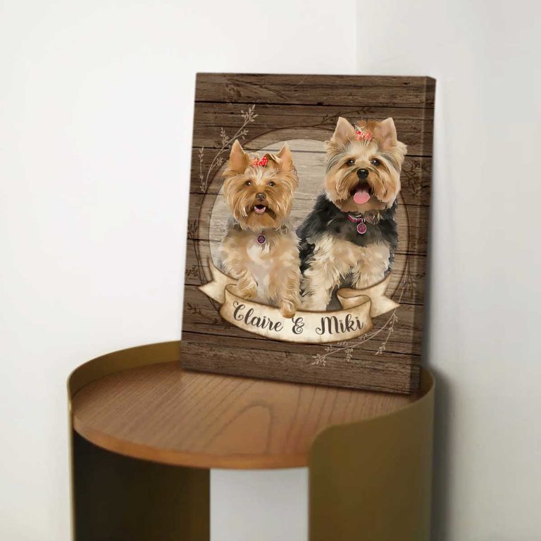 Pet Pictures On Canvas, Custom Pet Portrait Canvas Best Personalized