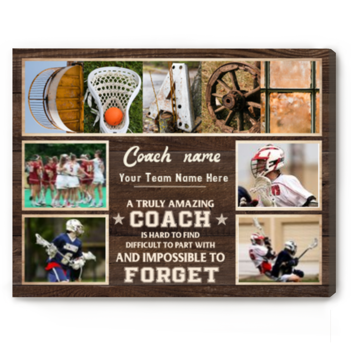 Personalized Photo Gifts For Lacrosse Coaches, Lacrosse Coach Picture