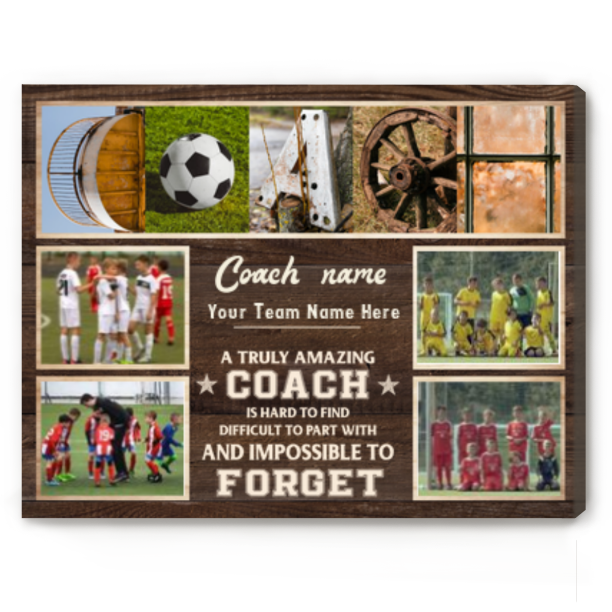 Personalized Soccer Coach Gifts Picture Print , Soccer Coach Thank You