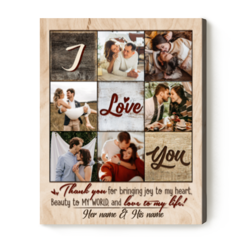 Personalized Wall Art For Couples, Anniversary Gifts For Him, Christmas Gifts For Boyfriend, Gift From Girlfriend