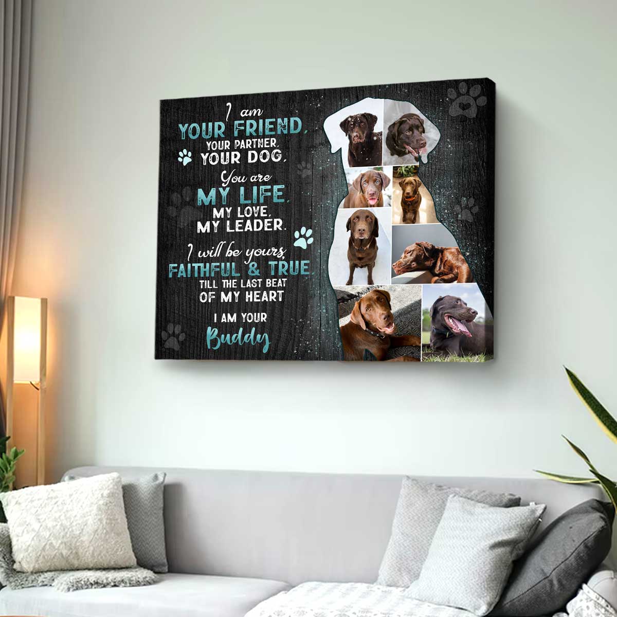 Custom Pet Canvas Custom Pet Portrait Canvas Benicee Shop