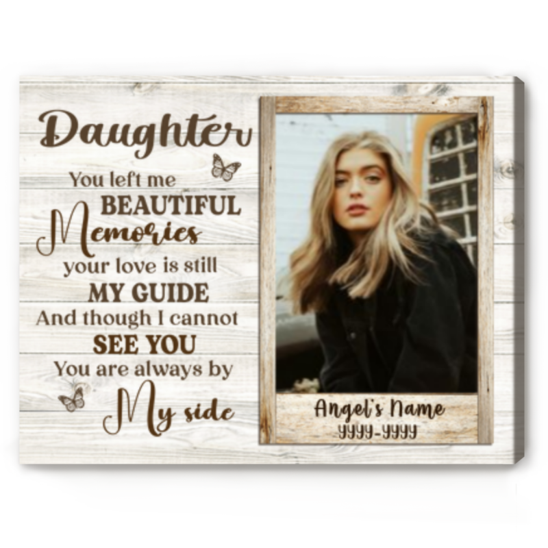 personalized loss of daughter gifts memorial canvas for daughter memorial picture frame ideas