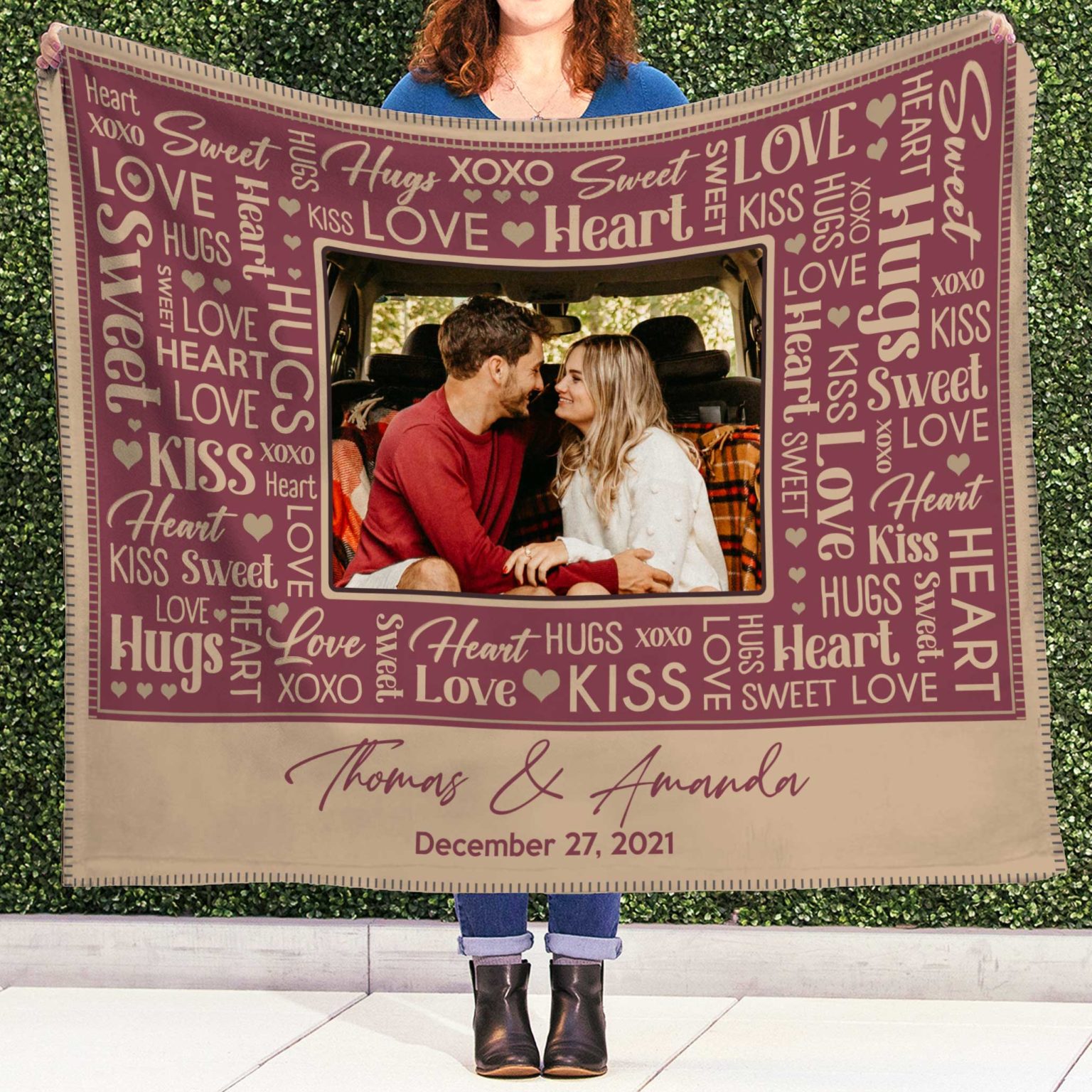 Personalized Valentines Day Blanket - Gifts for Valentines Day - You're My Favorite Thing To Do