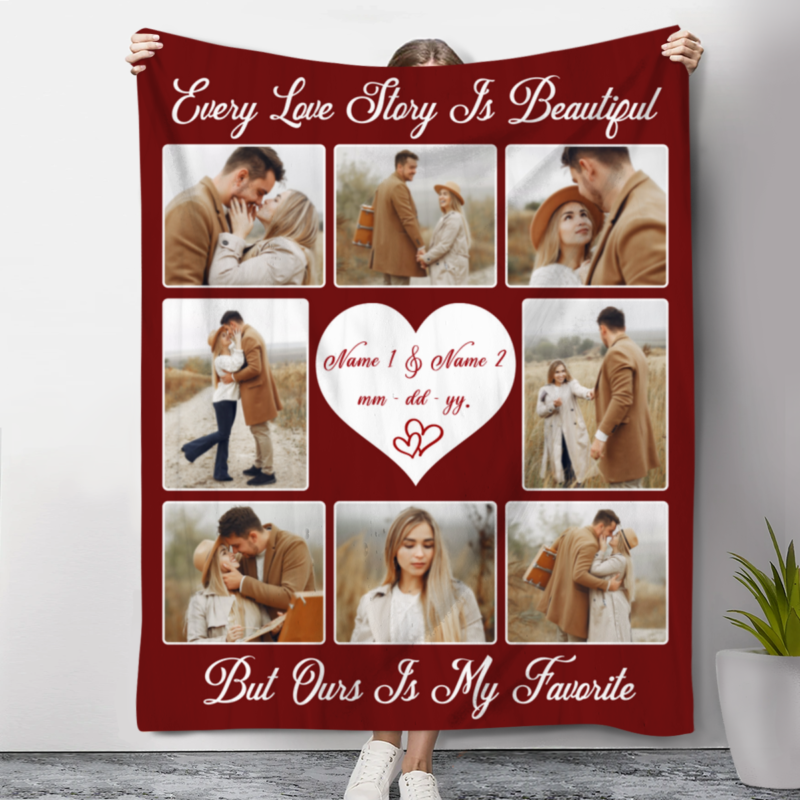 personalized wedding blankets with pictures wedding gifts for bride from groom romantic gift for wife