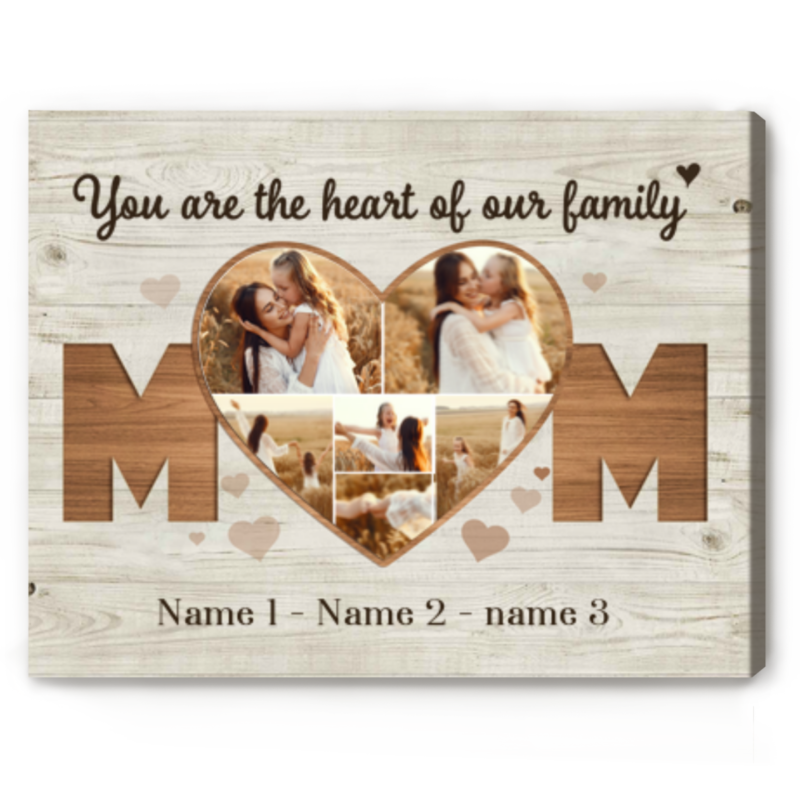 Mom Photo Gifts, Personalized Mother's Day Gifts, Mothers Day Canvas Ideas, Best Gift For Mom Birthday