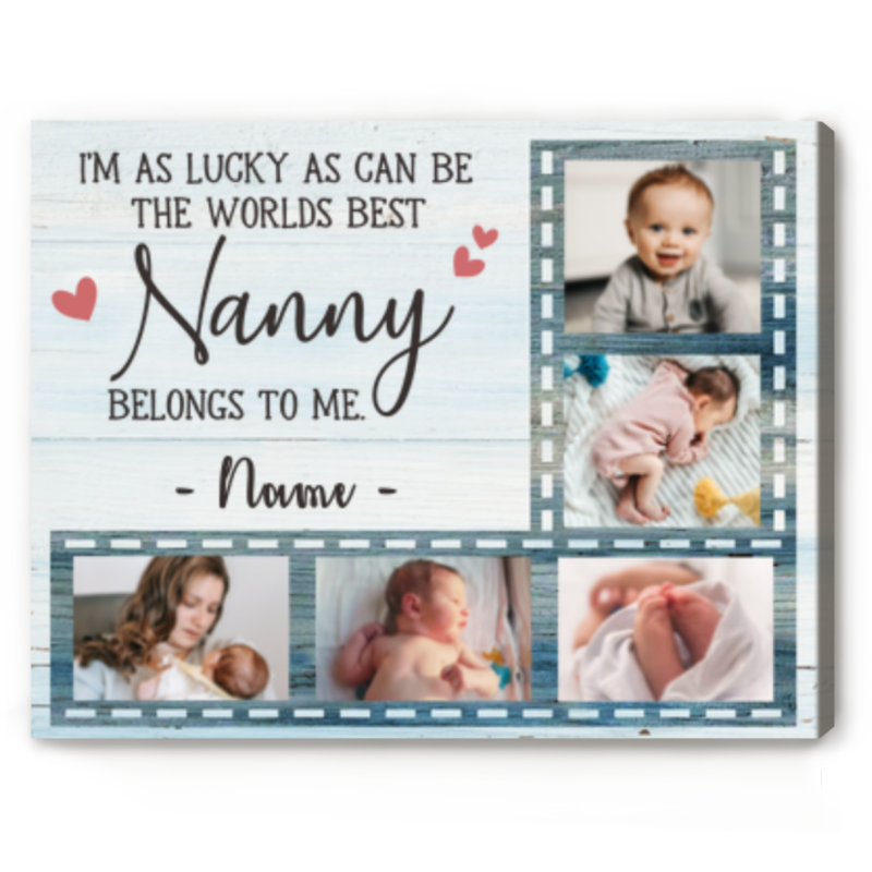 Personalized First Time Grandma Gifts Mother's Day Gift For New Grandma From Baby I'm As Lucky As Can Be The Worlds Best Grandma Belongs To Me