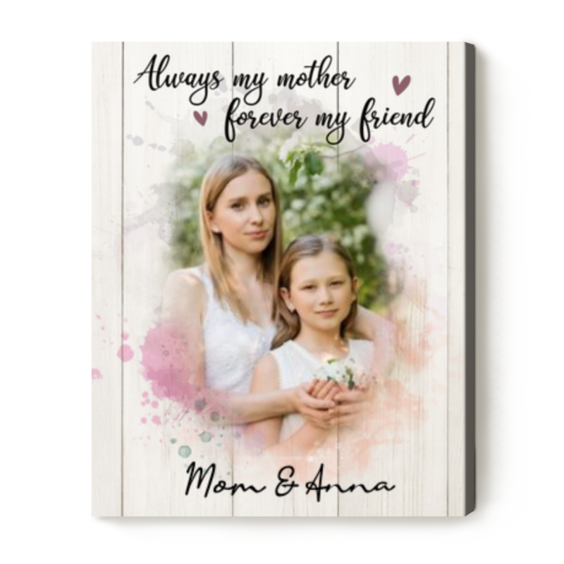 mother daughter portrait from photo personalized mom portrait print mom and daughter gifts
