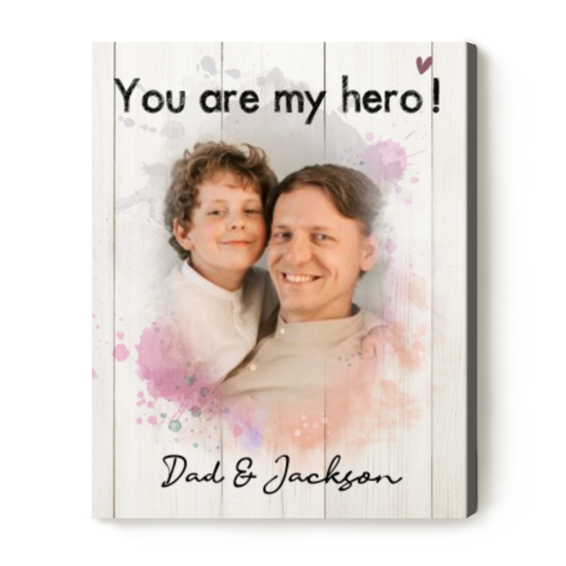dad and child line portrait from photo personalized dad portrait print birthday presents for dad