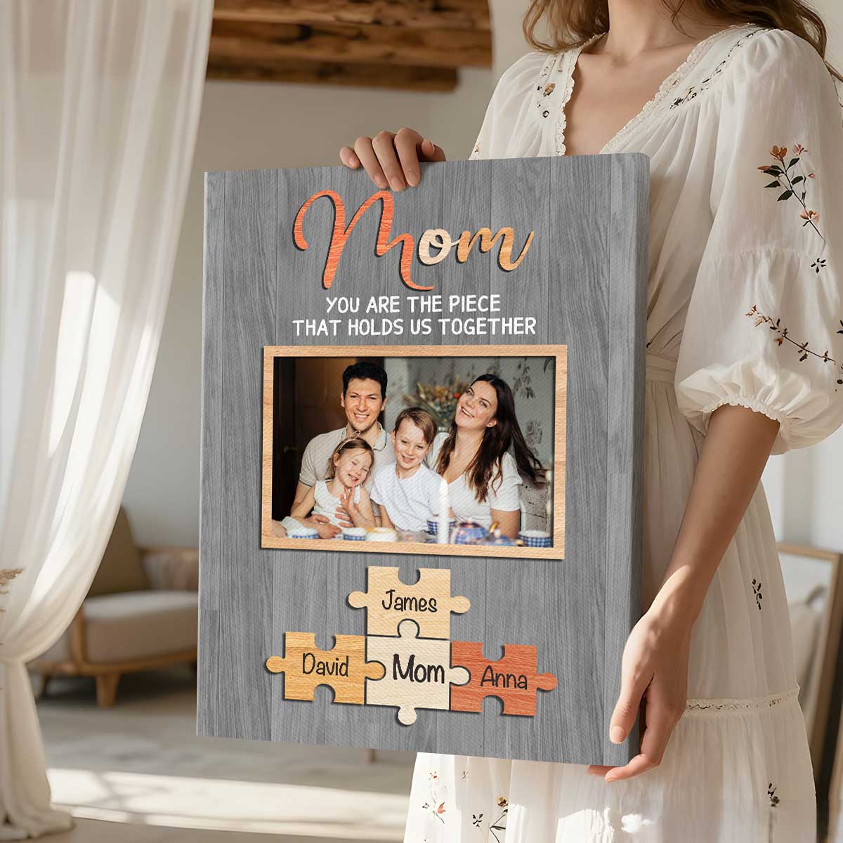 Mom You Are The Piece That Holds Us Together Puzzle Piece Canvas, Personalized Mother’s Day Gift For Mom From Kids, Custom Picture Gifts For Mom 2 Mom You Are The Piece That Holds Us Together Puzzle Piece Canvas, Personalized Mother’s Day Gift For Mom From Kids, Custom Picture Gifts For Mom