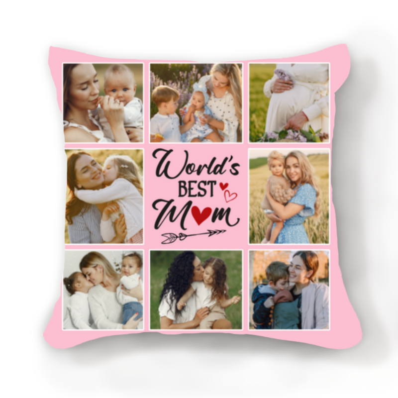 world's best mom pillow mothers day gift from husband customized photo collage gift for mom