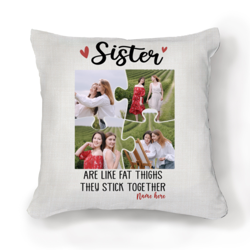 sisters stick together picture pillow mother's day gift for sister personalized gifts for sister from sister