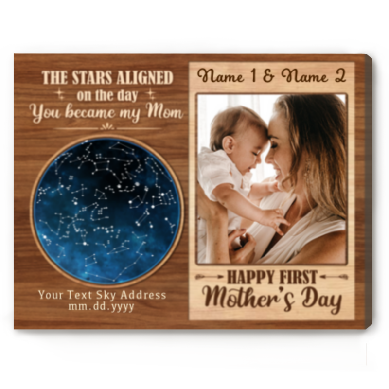 first mother's day gifts star map print customized 1st mothers day gifts for wife the day you became my mom