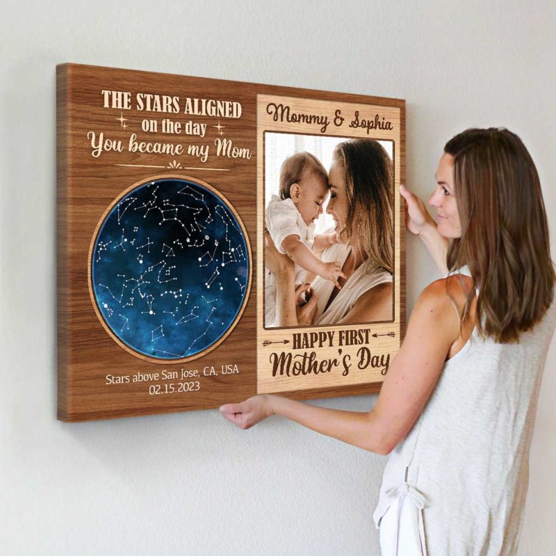 first mother's day gifts star map print customized 1st mothers day gifts for wife the day you became my mom
