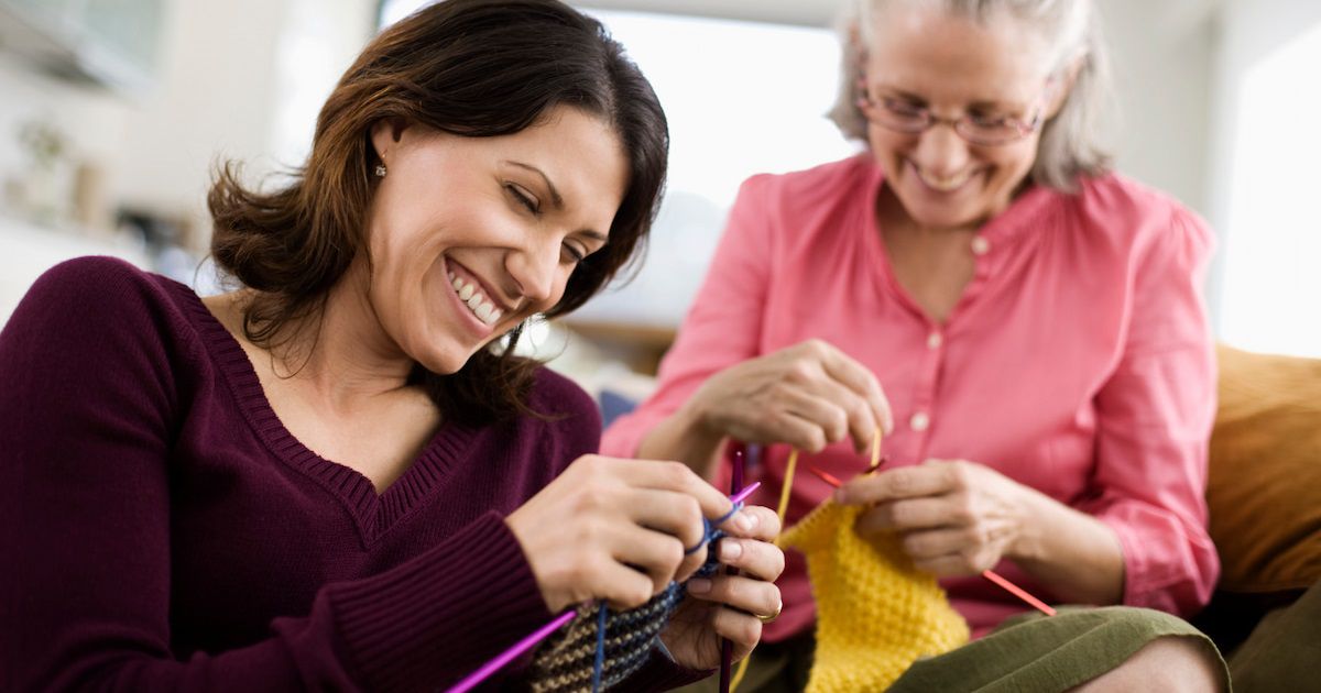 40+ Funny and Thoughtful Mothers Day Activities To Do with Mom 2025 62 Do Knitting or Sewing Together