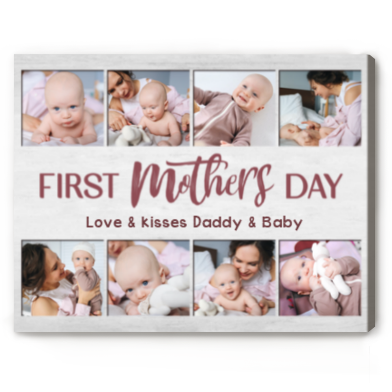 first mothers day photo canvas mother's day gifts for first time moms customized 1st mothers day gifts from husband and baby