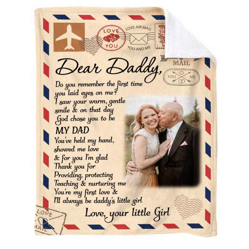 Custom Blanket With Picture UFOORO Fathers Day Blankets Gifts For