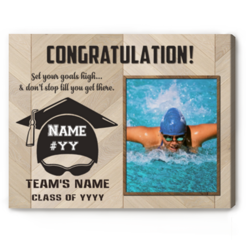 personalized swimming graduation photo print graduation gift for swimmer senior swimmer gifts class of 2023