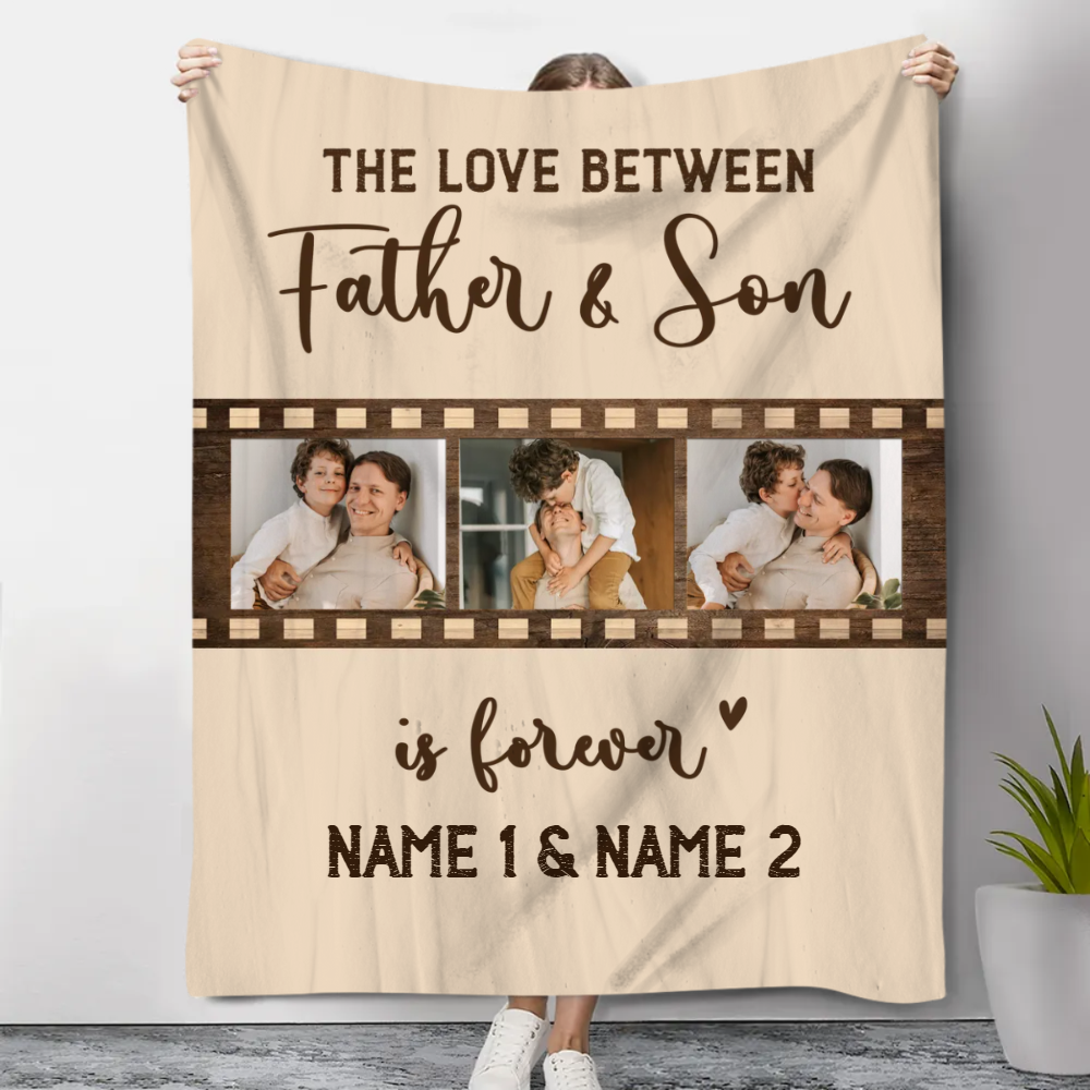 father-and-son-picture-blanket