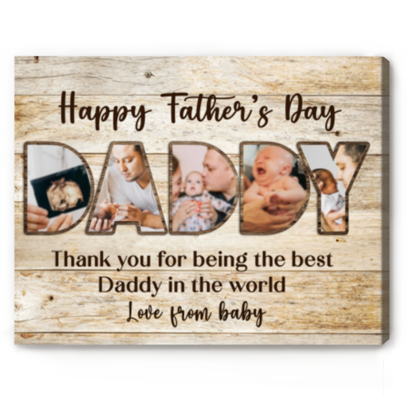 happy father's day daddy picture collage first father's day gift for husband personalized picture gift for dad
