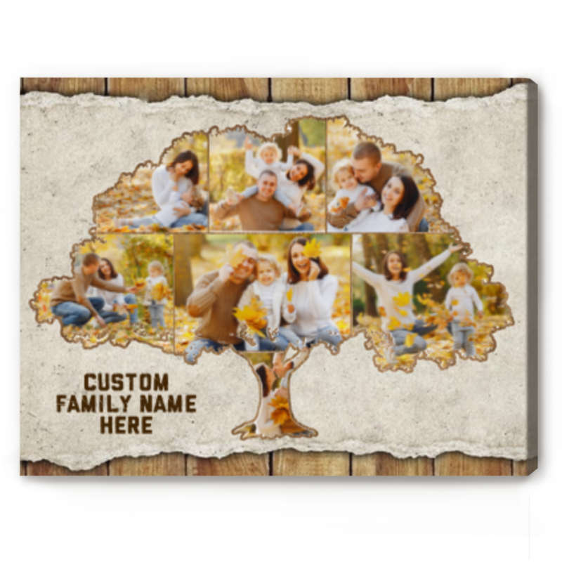 family tree photo canvas print christmas presents for parents personalized family tree gifts