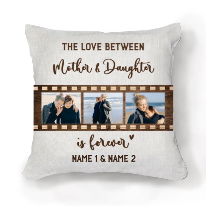 the love between mother and daughter is forever photo pillow personalized mother daughter gifts gifts for mom christmas from daughter