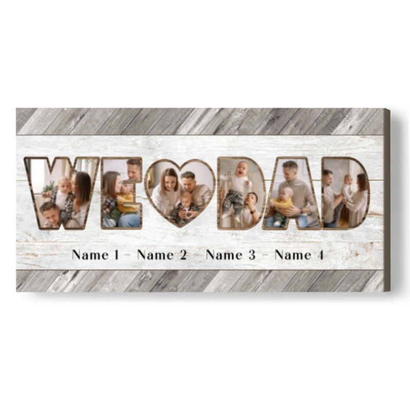 we love dad photo canvas print personalized xmas gifts for dad dad gift from son daughter
