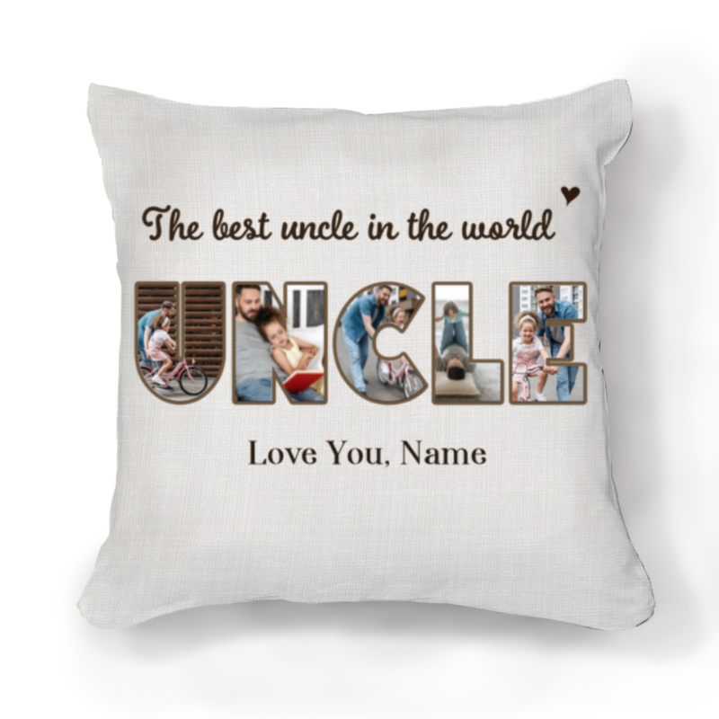 the best uncle in the world personalized pillow uncle christmas gifts gifts for uncle from niece
