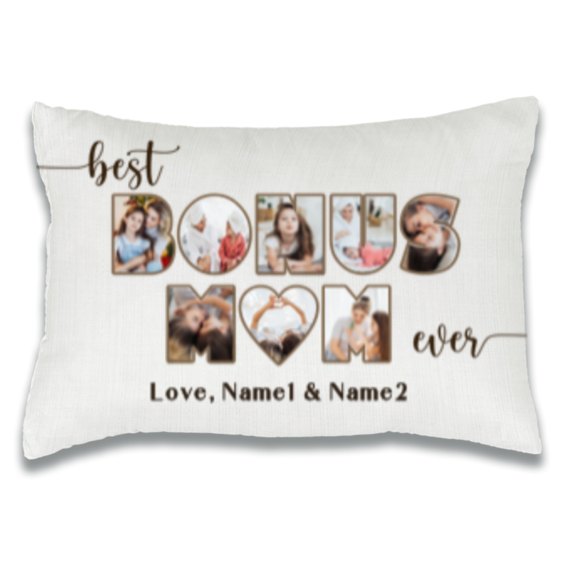 best bonus mom ever photo throw pillow bonus mom christmas gifts bonus mom gifts personalized