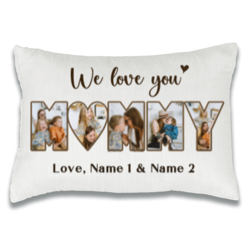 we love you mommy personalized photo pillow gifts for mom christmas from daughter unique gift for mommy
