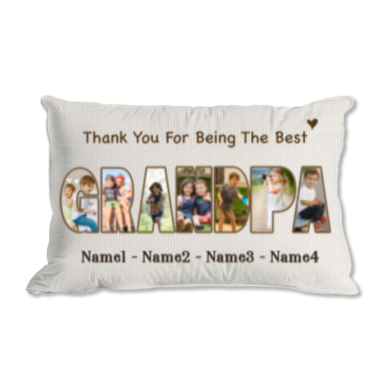 grandpa photo collage pillow christmas presents for grandpa personalized gifts for grandpa from granddaughter
