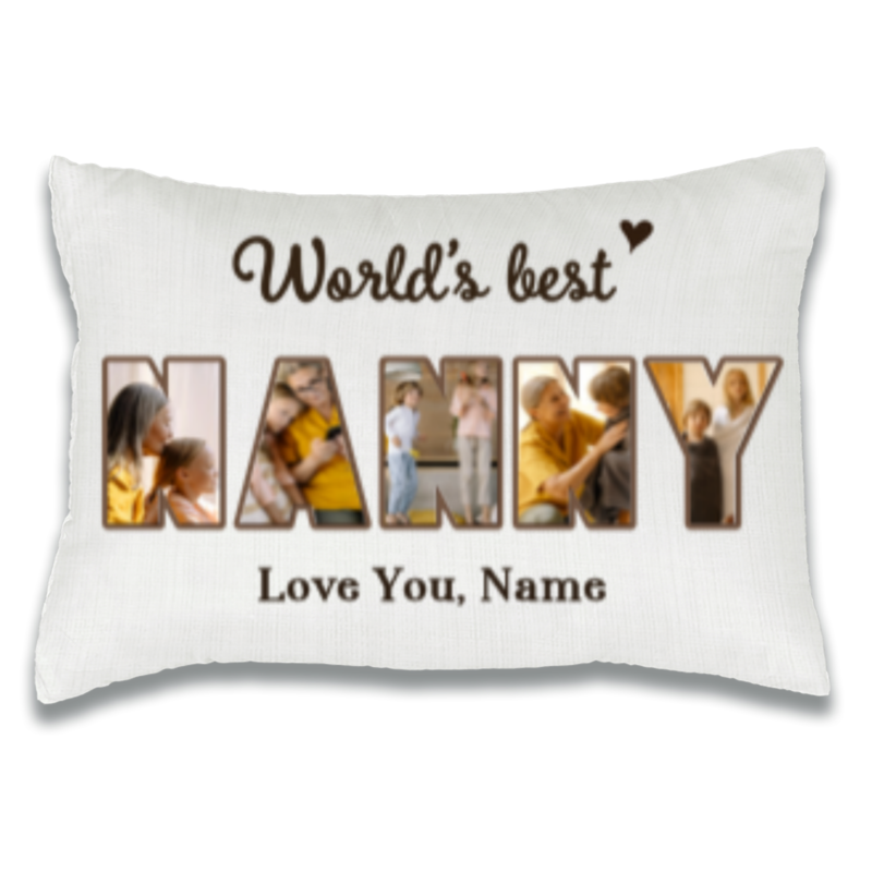 world's best nanny personalized photo pillow nanny christmas gifts gifts for babysitter