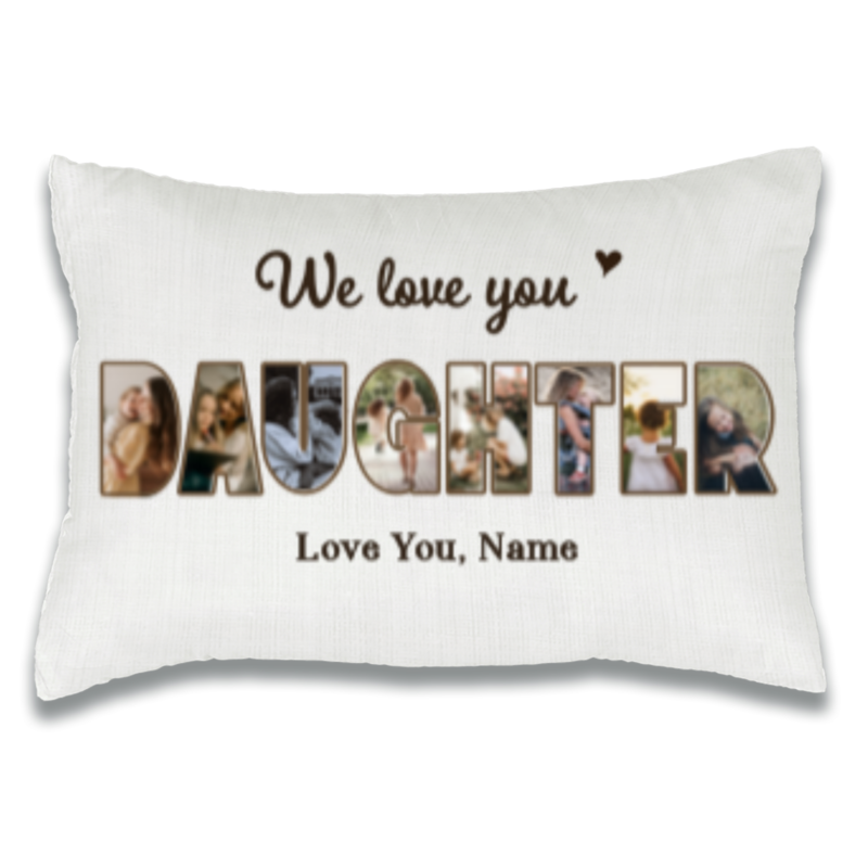 we love you daughter photo collage pillow christmas gifts for daughter daughter gifts from mom and dad