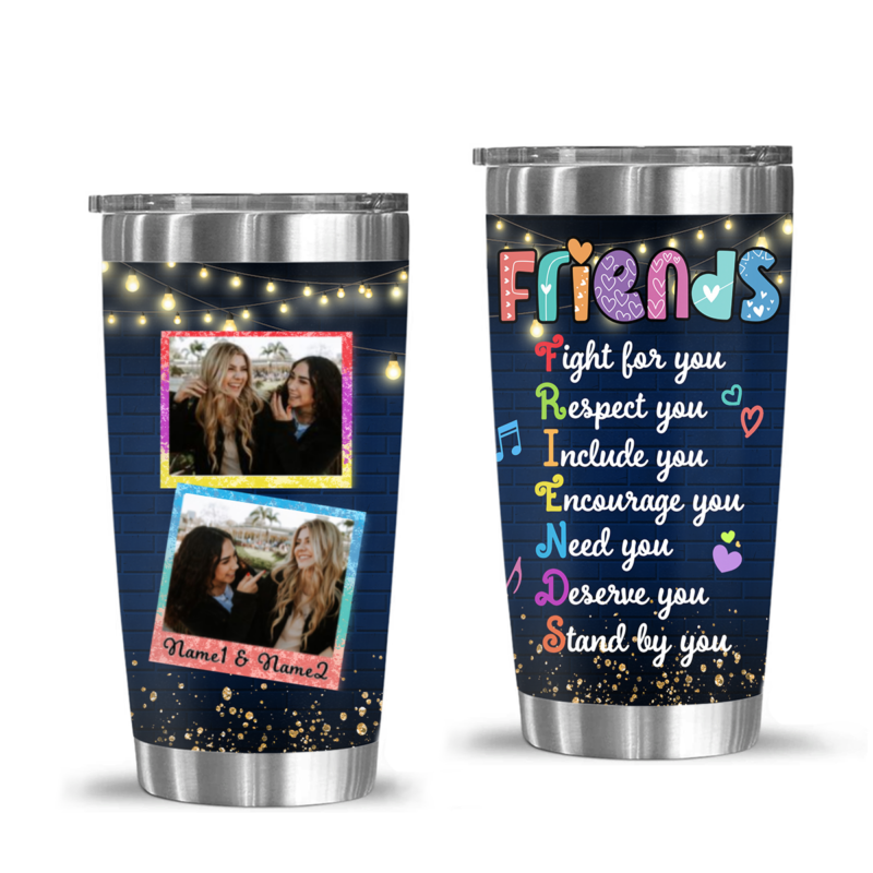 best friends fight for you tumbler personalized christmas gifts for female friends bff gifts tumbler cup