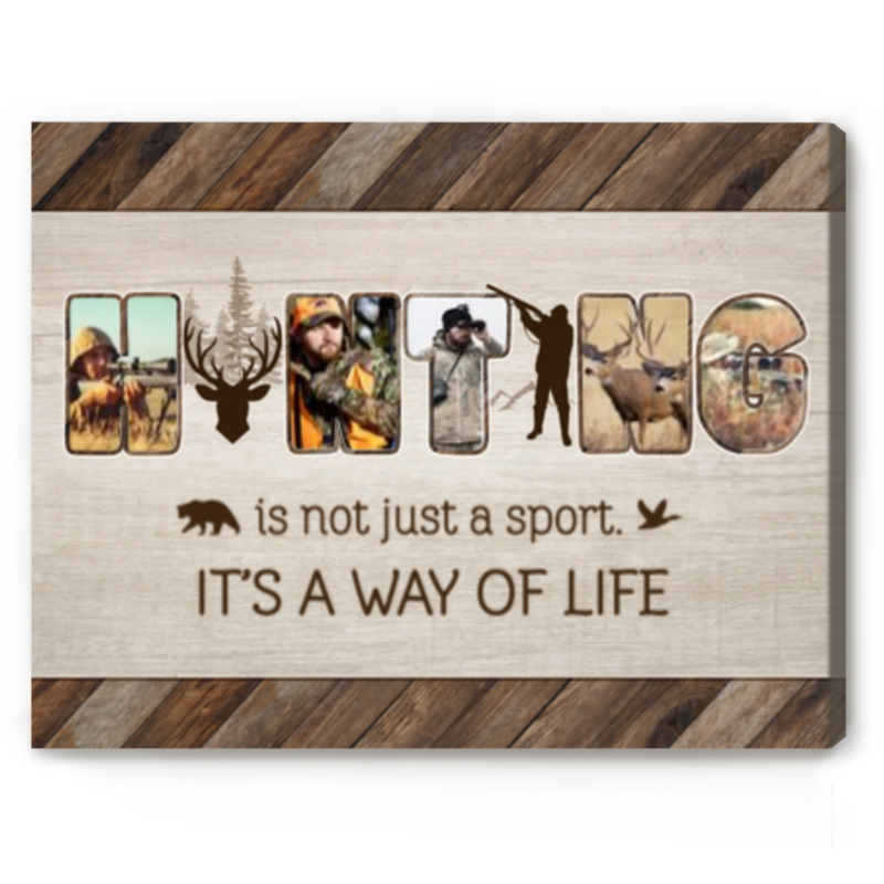 hunting photo canvas personalized christmas gifts for hunting dad unique gift for hunter