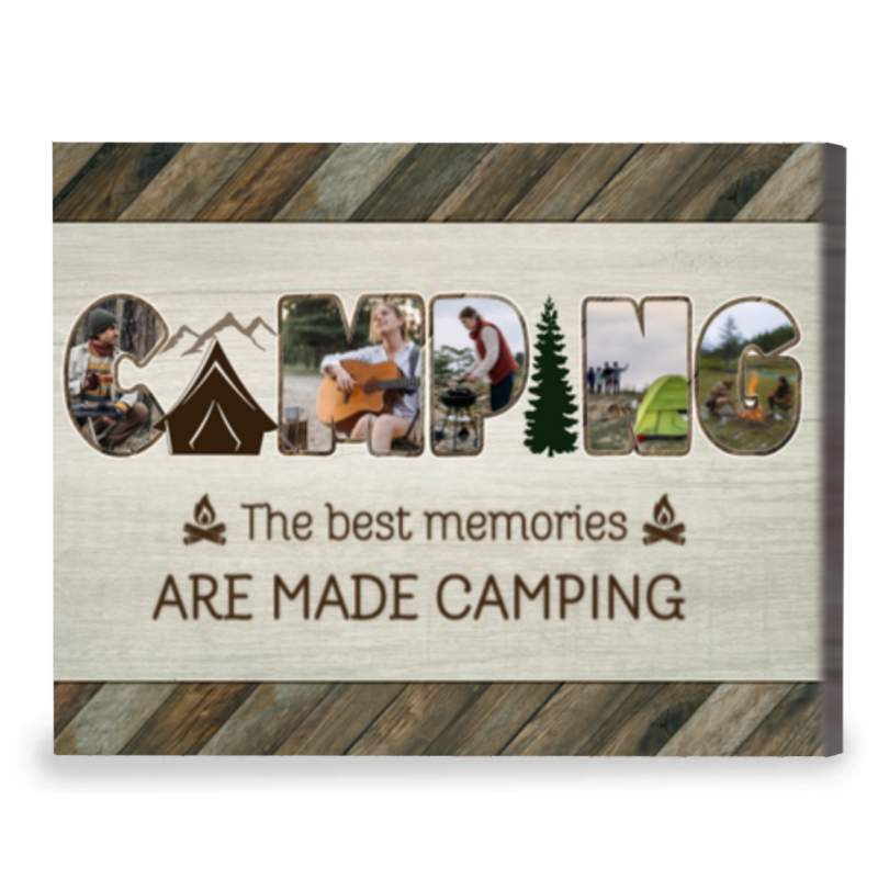 the best memories are made camping photo canvas personalized gifts for camping lovers camping gifts for her him