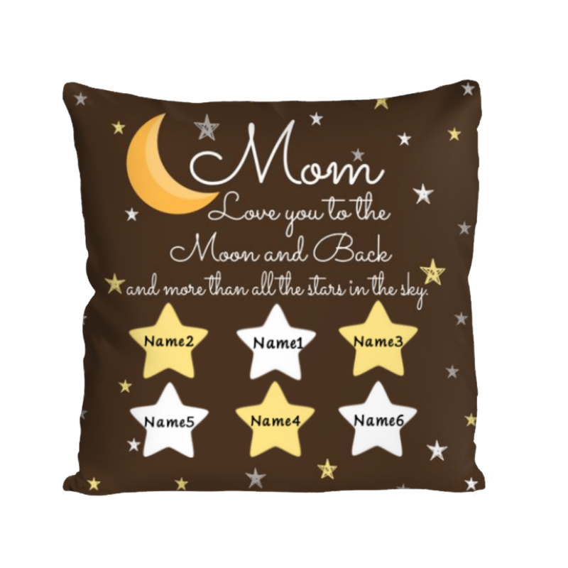 mom custom pillow with kids names christmas presents for mothers little stars mom gifts from daughter