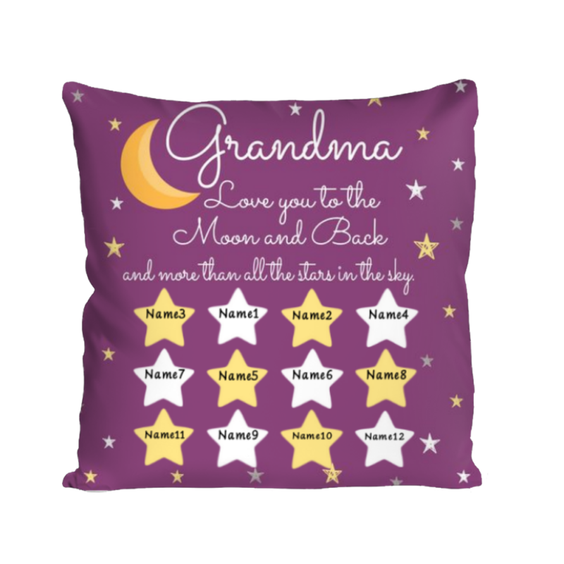 grandma custom pillow with grandkids names xmas gifts for grandma grandma gifts from grandchildren