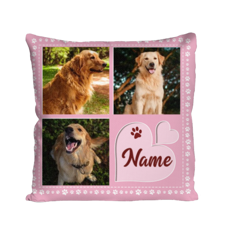 personalized dog pillows with photo and name christmas presents for dog lovers pet owner gifts for her