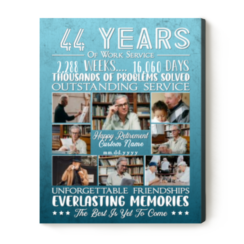 Coworkers Retirement Plaque Personalized Year and Photo, Retirement Gifts For Coworkers, Farewell Gift for Boss