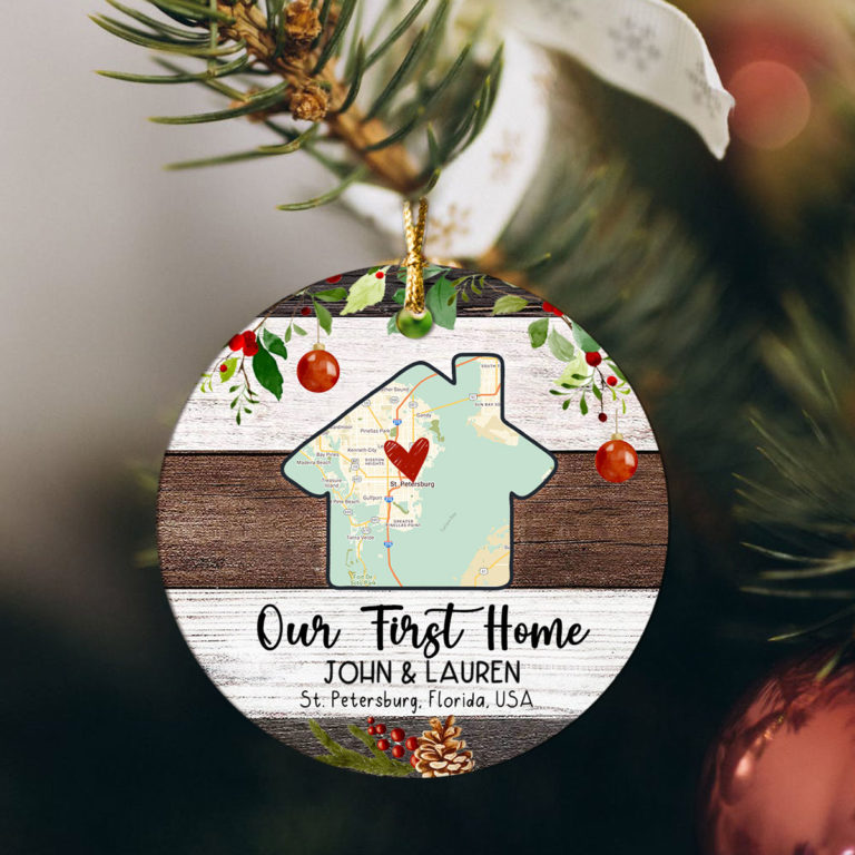 Personalized Our First Home Map Canvas, First Home Gifts, New Home Owner Gifts Best