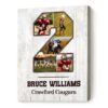 personalized any number photo collage canvas custom any number sport player collage gift senior night football gift 5
