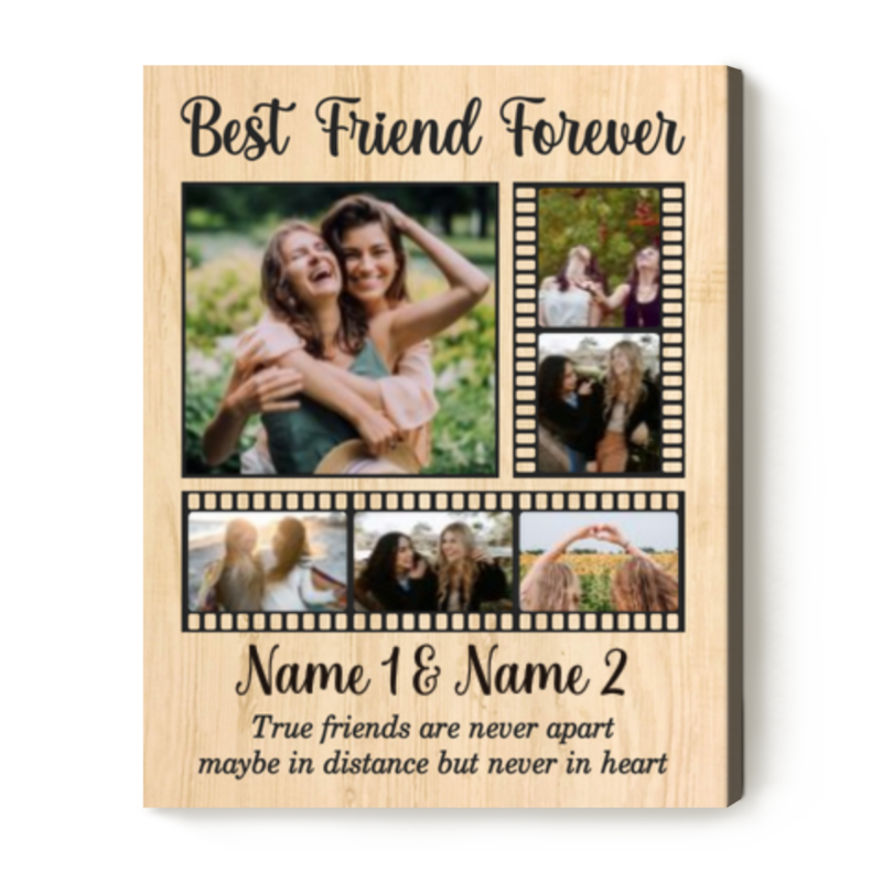 best friends forever picture collage canvas long distance friendship gifts personalized gift to my soulmate