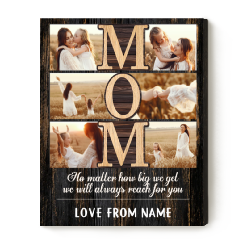 personalized mom collage gifts mother's day canvas custom picture gift for mom meaningful gifts for mom from son daughter