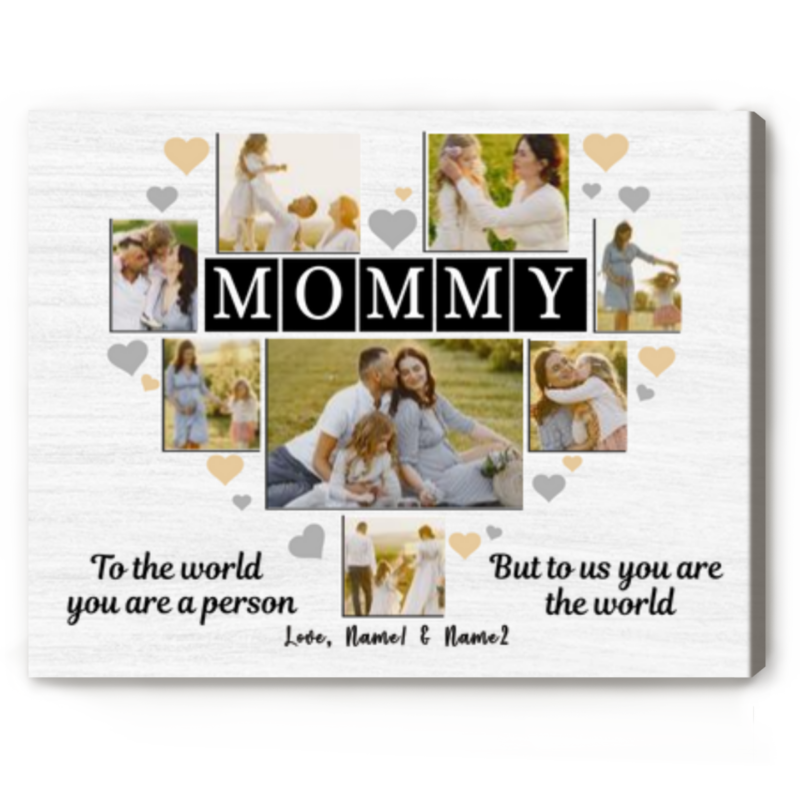 Mommy Collage Picture Frame, Personalized Mommy Photo Collage Gift, Best Mothers Day Gifts For Mom, Mother Gift